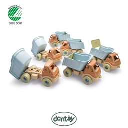 Dantoy Svanemærket Bioplast Lastbiler - 6 stk.