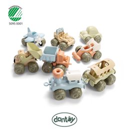 Dantoy Svanemærket Bioplast Køretøjer - 8 stk.