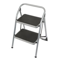 Trappestige (Lux) - Stål m/2 gummitrin