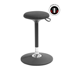 GLOBAL Pivo Taburet Sort (Højde: 55 - 81 cm)