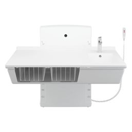 EL Puslebord Lavtgående R8684 - Inkl. Vask, armatur og 2 kurve - Væghængt