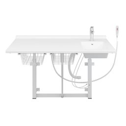 EL Puslebord R8734- Inkl. vask, armatur og 2 kurve - Væghængt